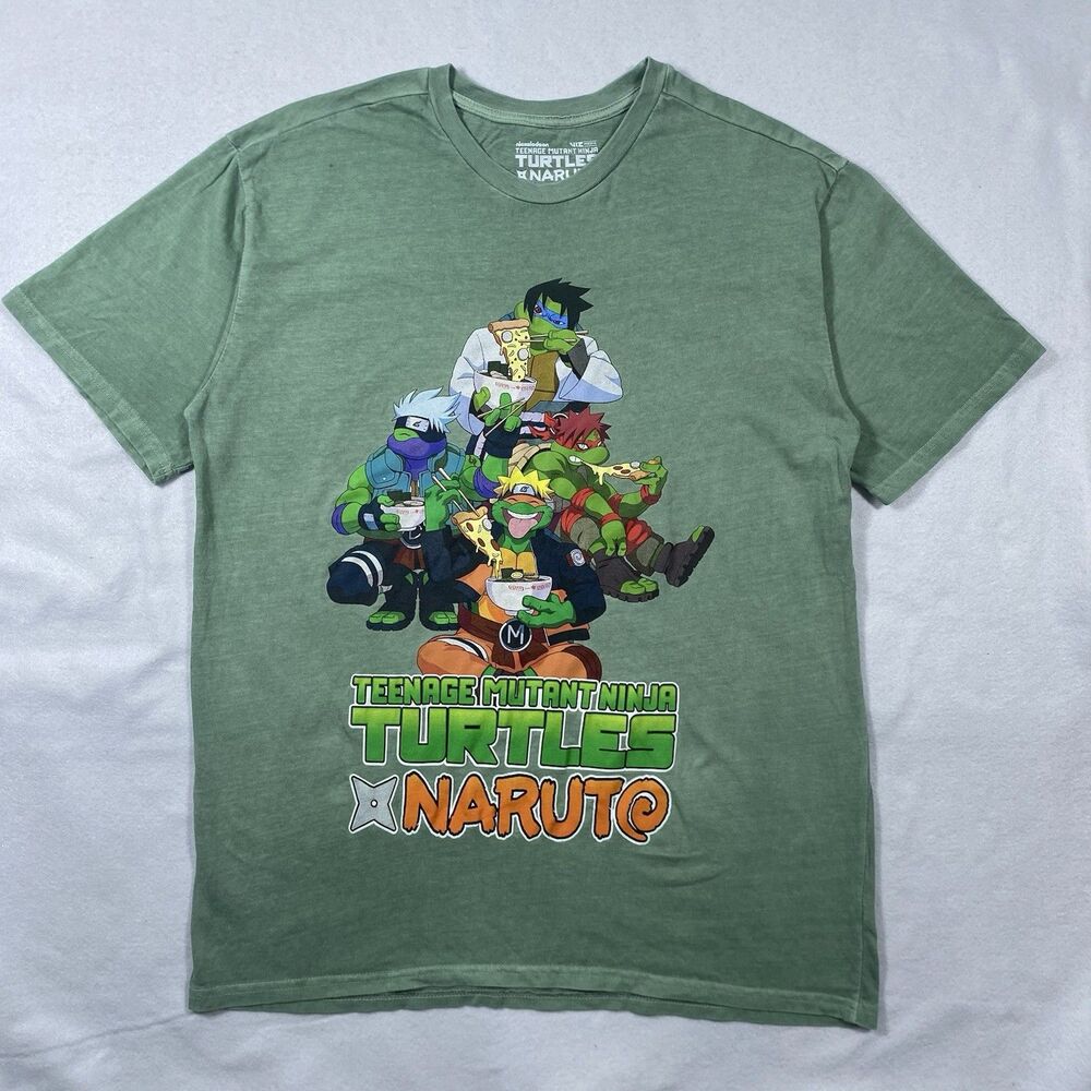 Teenage Mutant Ninja Turtles Naruto Raphael as Gaara T-Shirt Men Size XL Shrunk